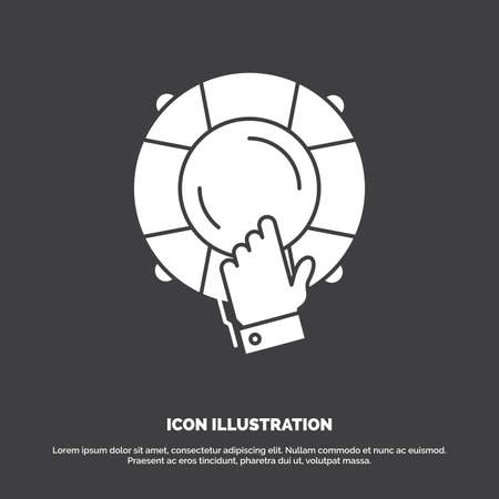 emergency, guard, help, insurance, lifebuoy Icon. glyph vector symbol for UI and UX, website or mobile applicationのイラスト素材