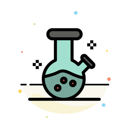 Demo flask, Lab, Potion Abstract Flat Color Icon Templateのイラスト素材
