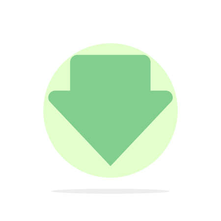 Arrow, Down, Download Abstract Circle Background Flat color Iconのイラスト素材
