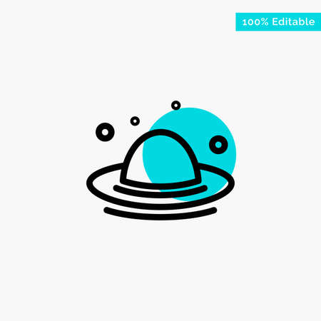 Cap, Fashion, Hat, Spring turquoise highlight circle point Vector iconのイラスト素材