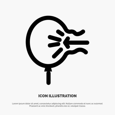 Air, Balloon, Blow, Relief, Stress solid Glyph Icon vectorのイラスト素材