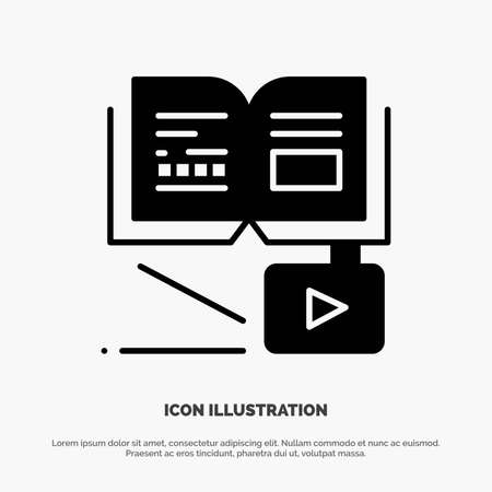 Growth, Knowledge, Growth Knowledge, Education Solid Black Glyph Iconのイラスト素材