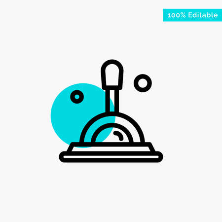 Search, Magnifying Glass, Deep Search turquoise highlight circle point Vector iconのイラスト素材