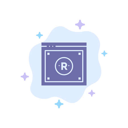 Business, Copyright, Digital, Law, Online Blue Icon on Abstract Cloud Backgroundのイラスト素材