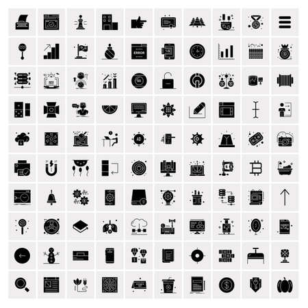 Set of 100 Universal Iconsのイラスト素材