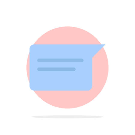 Chat, Basic, Chatting, Ui Abstract Circle Background Flat color Iconのイラスト素材