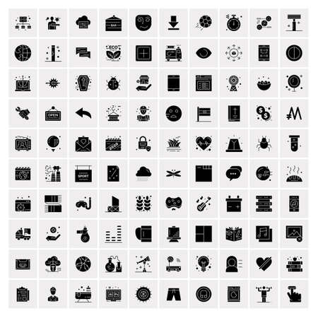 Set of 100 Universal Iconsのイラスト素材