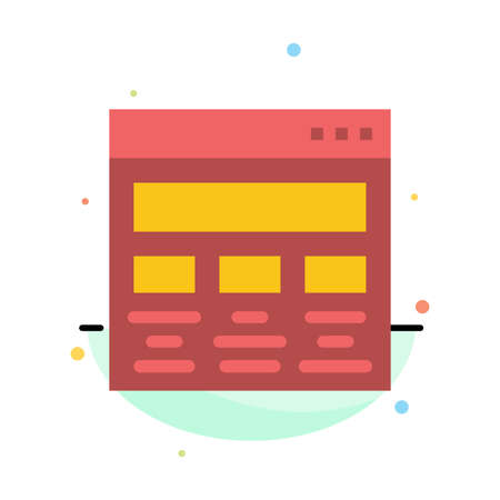 Design, Graphic, Graphic Design, Paint, Web Abstract Flat Color Icon Templateのイラスト素材