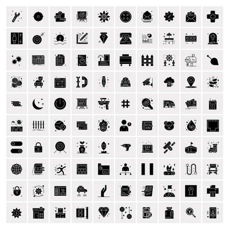 Set of 100 Universal Iconsのイラスト素材
