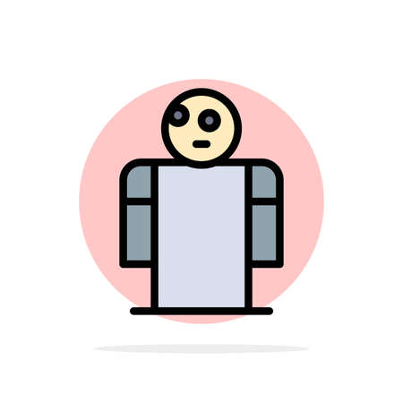 Arms, Hands, Open, Person Abstract Circle Background Flat color Iconのイラスト素材