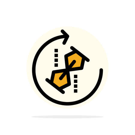 Puzzle, Repeat, Recycle, Puzzle, Joint Abstract Circle Background Flat color Iconのイラスト素材