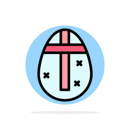Easter Egg, Egg, Holiday, Holidays Abstract Circle Background Flat color Iconのイラスト素材