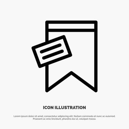 Mark, Tag, Sign, Text Line Icon Vectorのイラスト素材