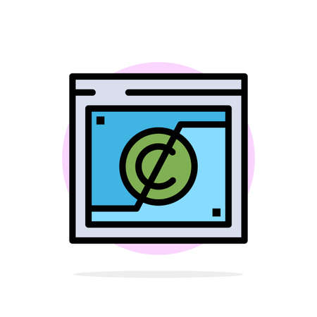 Business, Copyright, Digital, Domain, Law Abstract Circle Background Flat color Iconのイラスト素材