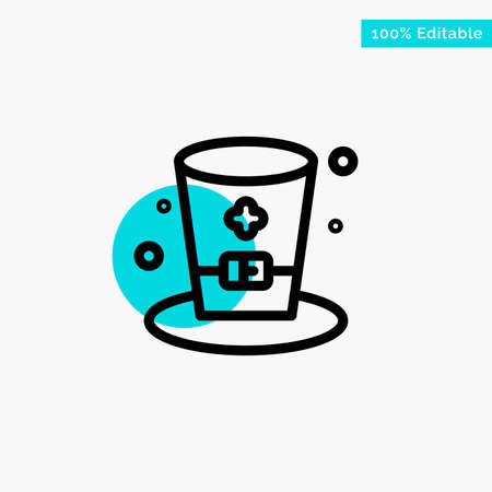 Glass, Drink, Wine, Ireland turquoise highlight circle point Vector iconのイラスト素材