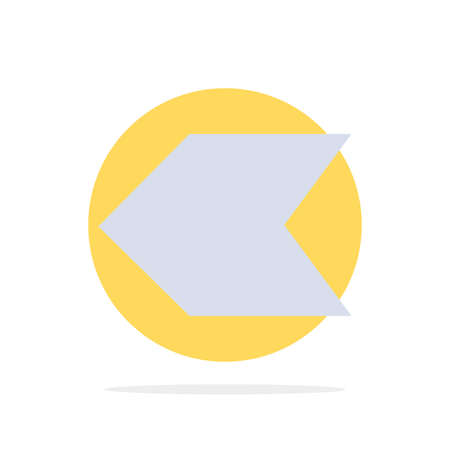 Arrow, Pointer, Left Abstract Circle Background Flat color Iconのイラスト素材