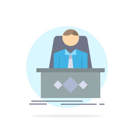 game, Boss, legend, master, CEO Flat Color Icon Vectorのイラスト素材