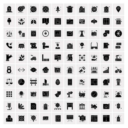 Set of 100 Universal Iconsのイラスト素材