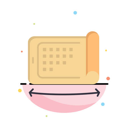 Mobile, Display, Technology, Flexible Abstract Flat Color Icon Templateのイラスト素材
