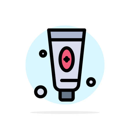 Beauty, Cosmetic, Face, Foam Abstract Circle Background Flat color Iconのイラスト素材