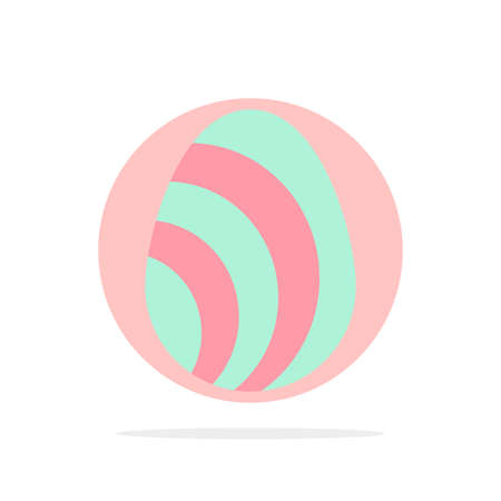Egg, Easter, Nature, Spring Abstract Circle Background Flat color Iconのイラスト素材