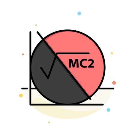 Math, Formula, Math Formula, Education Abstract Flat Color Icon Templateのイラスト素材