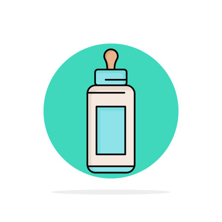 feeder, bottle, child, baby, milk Flat Color Icon Vectorのイラスト素材