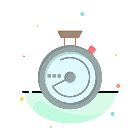 Browse, Compass, Navigation, Location Abstract Flat Color Icon Template