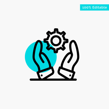 Business, Development, Modern, Solutions turquoise highlight circle point Vector iconのイラスト素材