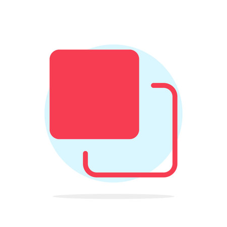 Four, Media, Quadruple, Stack Abstract Circle Background Flat color Iconのイラスト素材