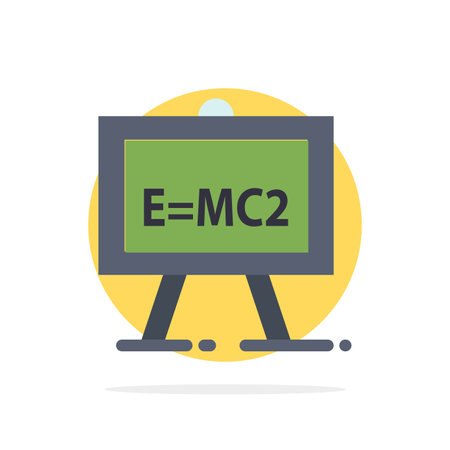 Chemistry, Formula, Science, Science Formula Abstract Circle Background Flat color Iconのイラスト素材