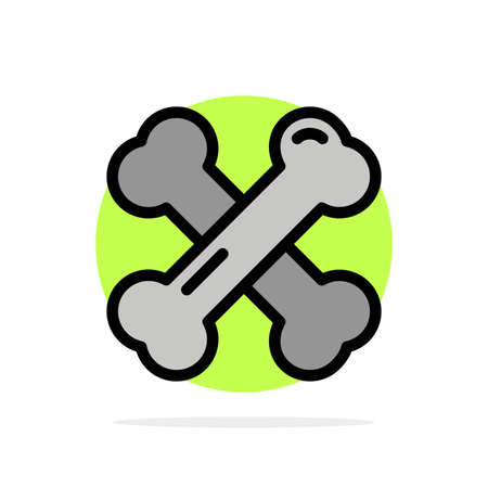 Bone Health, Calcium, Healthy Bones, Rheumatism Abstract Circle Background Flat color Icon