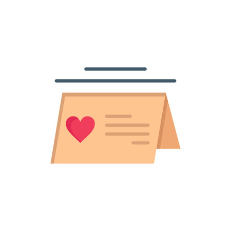 Calendar, Love, Married, Wedding  Flat Color Icon. Vector icon banner Templateのイラスト素材