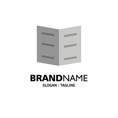 Book, Bookmark, Education Business Logo Template. Flat Colorのイラスト素材