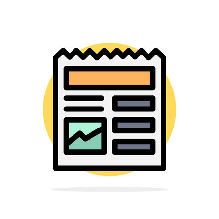 Document, Basic, Ui, Picture Abstract Circle Background Flat color Iconのイラスト素材