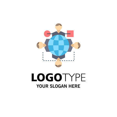 Function, instruction, logic, operation, meeting Flat Color Icon Vectorのイラスト素材