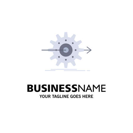 performance, progress, work, setting, gear Flat Color Icon Vectorのイラスト素材