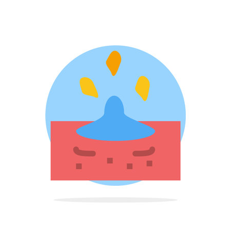 Drop, Rain, Rainy, Water Abstract Circle Background Flat color Iconのイラスト素材