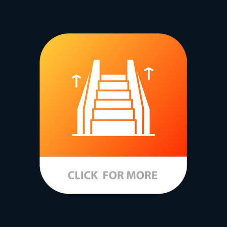 Stair, Elevator, Electric, Ladder Mobile App Icon Designのイラスト素材