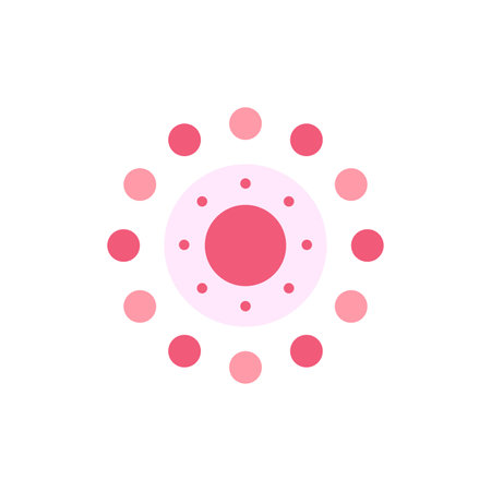 Flower, Spring, Holiday, Easter  Flat Color Icon. Vector icon banner Templateのイラスト素材