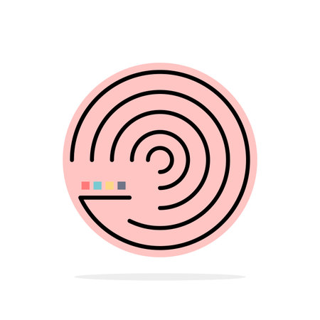 Forecasting, Model, Forecasting Model, Science Abstract Circle Background Flat color Iconのイラスト素材