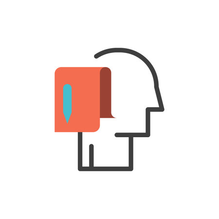 Begin, Start From Scratch, List, Note, Start  Flat Color Icon. Vector icon banner Templateのイラスト素材