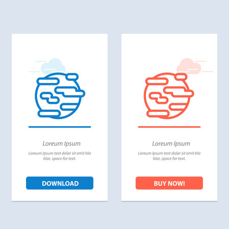 Environment, Help, Pollution, Smoke, World  Blue and Red Download and Buy Now web Widget Card Templateのイラスト素材