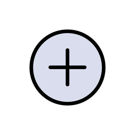 Add, Contact  Flat Color Icon. Vector icon banner Templateのイラスト素材