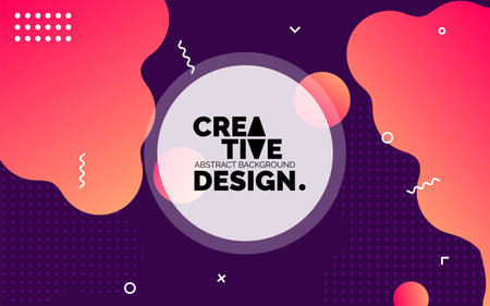 Liquid color shapes for composition poster background. Trendy abstract covers. Futuristic designのイラスト素材