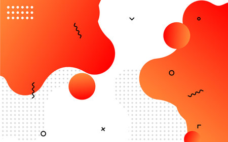 Liquid color shapes for composition poster background. Trendy abstract covers. Futuristic designのイラスト素材