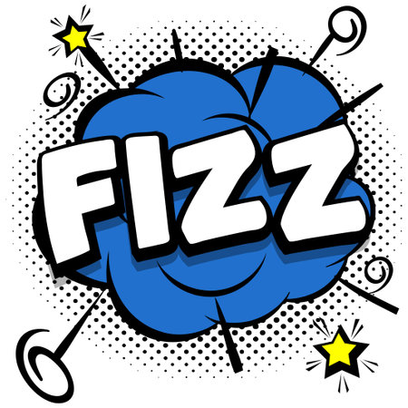 fizz Comic bright template with speech bubbles on colorful frames Vector Illustrationのイラスト素材
