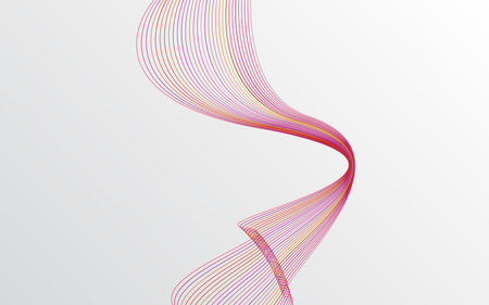 Abstract warped Diagonal Striped Background. Vector curved twisted slanting. waved lines pattern. Brand new style for your business design Vector Illustrationのイラスト素材