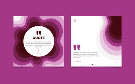 Paper Cut Abstract Quote Background Vector Illustrationのイラスト素材
