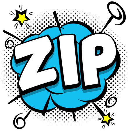 zip Comic bright template with speech bubbles on colorful frames Vector Illustrationのイラスト素材